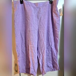 Catherines Light Purple Women's Bermudas/Capris.